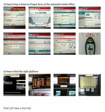 tips for travelers by arbaspaa tour operator chapter 5 the trains to cinque terre to go to the la spezias central station and buy tickets photo guide