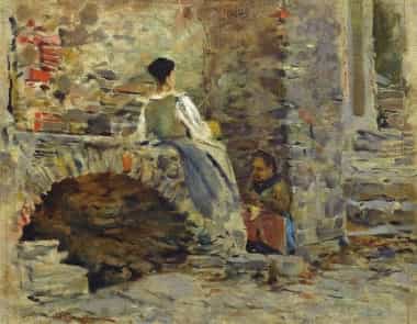 telemaco signorini donne a riomaggiore