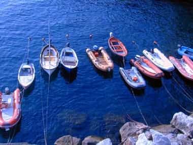 Barche alla marina di Riomaggiore